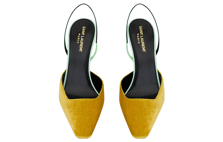 Lookbook (W) （レディース）サンローラン ブレードヒールパンプス 'パテントイエローグリーン' 736869AABTS7165 736869AABTS7165
