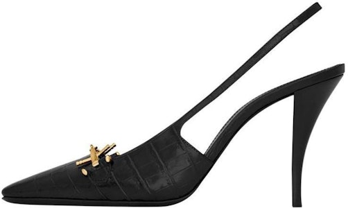 (W) 생 로랑 블레이드 슬링백 펌프 블랙 악어 가죽 (48 characters) 7091692YZA11000 Buy (W) 생 로랑 블레이드 슬링백 펌프 블랙 악어 가죽 (48 characters) 7091692YZA11000