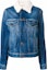 Buy (Women) Saint Laurent Blue Denim Jacket with Fur Collar 483202YZ8834572