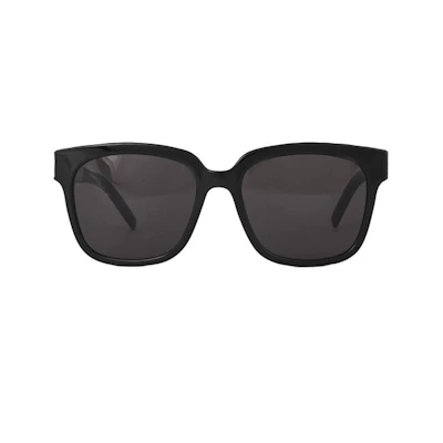 (Women) SAINT LAURENT Butterfly Sunglasses for Women Black with Side Temple Logo. SLM4000154