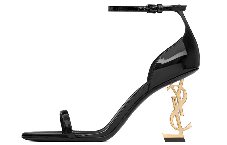 (Women) Saint Laurent Calfskin Buckle Stiletto Sandals 'Black' 5576790NPKK1000