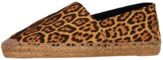 (Women) Saint Laurent Canvas Embroidered Espadrille 'Brown Leopard Print' 6761621VV002094 (Women) Saint Laurent Canvas Embroidered Espadrille 'Brown Leopard Print' 6761621VV002094