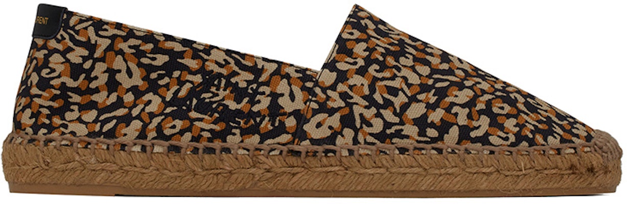 (Women) Saint Laurent Canvas Embroidered Espadrilles 'Leopard Print' 6059569AAAB1077 Order (Women) Saint Laurent Canvas Embroidered Espadrilles 'Leopard Print' 6059569AAAB1077