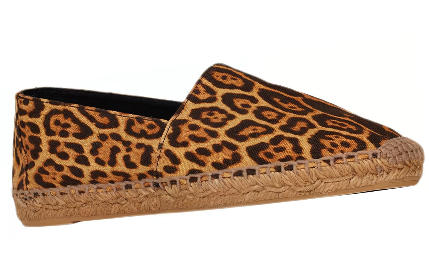 Lookbook (Women) Saint Laurent Canvas Embroidered Espadrille 'Brown Leopard Print' 6761621VV002094