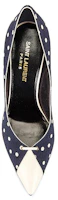 Shop (W) Tacones Altos Saint Laurent Lona 'Azul con Lunares Blancos' 64179214T104141