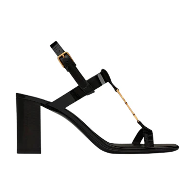 (W) Saint Laurent Cassandra 'Black-Gold Patent'