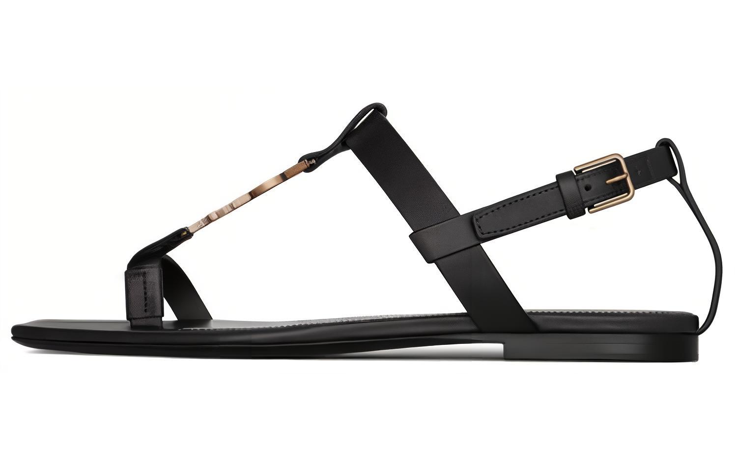 (Women) Saint Laurent Cassandra 'Black Logo' 664520DWETT1000