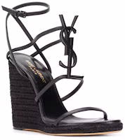 Order (W) Saint Laurent Cassandra 'Sandalia de Cuña Negra' 5572080MUUU1000
