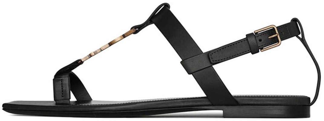 (Women) Saint Laurent Cassandra Flat Sandal 'Black' 632446DWETT1000 Buy (Women) Saint Laurent Cassandra Flat Sandal 'Black' 632446DWETT1000