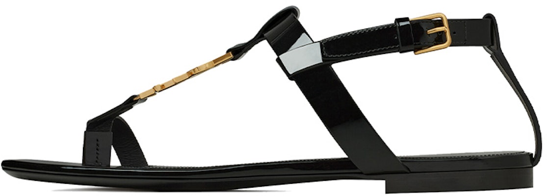 (Women) Saint Laurent Cassandra Flat Sandal 'Black Patent' 664520B8IKK1000 Buy (Women) Saint Laurent Cassandra Flat Sandal 'Black Patent' 664520B8IKK1000