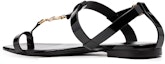Lookbook (W) Saint Laurent Cassandra Sandal Rata 'Hitam Patent' 664520B8IKK1000