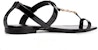 (W) Saint Laurent Cassandra Sandal Rata 'Hitam Patent' 664520B8IKK1000