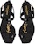 (W) Saint Laurent Cassandra Sandal Rata 'Hitam Patent' 664520B8IKK1000