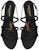 (W) Saint Laurent Cassandra Sandal Rata 'Logo Emas Hitam' 652758BDATT1000