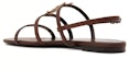Lookbook (W) Saint Laurent Cassandra Sandal Rata 'Kulit Licin Coklat' 652758BDATT6023