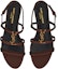 Purchase (W) Saint Laurent Cassandra Sandal Rata 'Kulit Licin Coklat' 652758BDATT6023