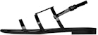 (W) Saint Laurent Cassandra Sandal Rata 'Hitam' 652758B8IVV1000