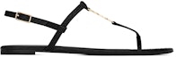Order (W) Saint Laurent Kasut Sandal Rata Cassandra 'Hitam' 6598172ZEJJ1000