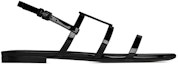 Order (W) Saint Laurent Cassandra Sandal Rata 'Hitam' 652758B8IVV1000