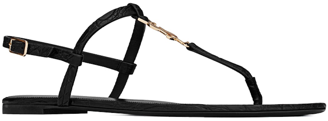(Women) Saint Laurent Cassandra Flat Sandals 'Black' 6598172ZEJJ1000 Lookbook (Women) Saint Laurent Cassandra Flat Sandals 'Black' 6598172ZEJJ1000