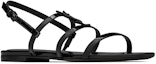 Lookbook (W) Saint Laurent Cassandra Sandal Rata 'Hitam' 652758B8IVV1000