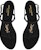 (W) Saint Laurent Kasut Sandal Rata Cassandra 'Hitam' 6598172ZEJJ1000