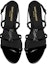 Shop (W) Saint Laurent Cassandra Sandal Rata 'Hitam' 652758B8IVV1000