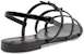 (W) Saint Laurent Cassandra Sandal Rata 'Hitam' 652758B8IVV1000