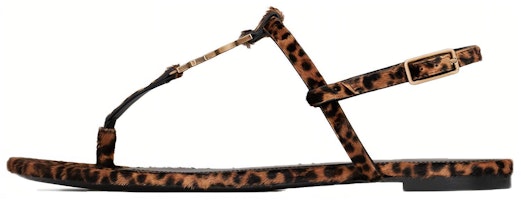 (Women) Saint Laurent Cassandra Flat Sandals 'Leopard Print' 6766372PMTT2094 (Women) Saint Laurent Cassandra Flat Sandals 'Leopard Print' 6766372PMTT2094