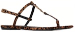 Order (W) Selipar Rata Saint Laurent Cassandra 'Corak Harimau Bintang' 6766372PMTT2094
