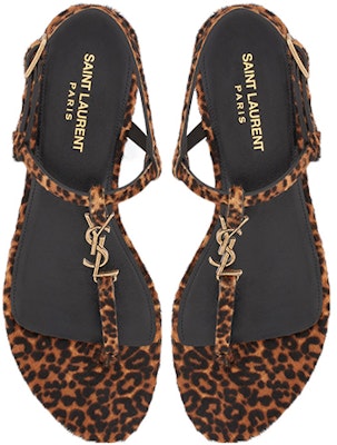 (Women) Saint Laurent Cassandra Flat Sandals 'Leopard Print' 6766372PMTT2094 Lookbook (Women) Saint Laurent Cassandra Flat Sandals 'Leopard Print' 6766372PMTT2094