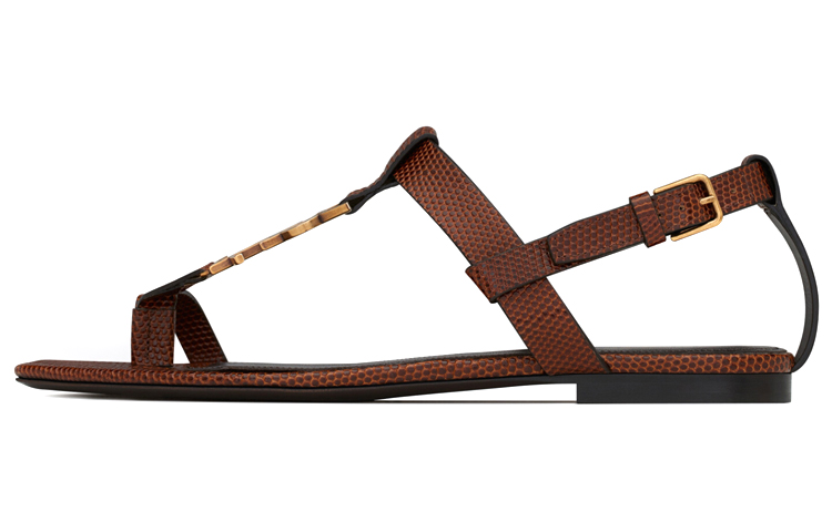 (Women) Saint Laurent Cassandra Sandal 'Brown' 6324462Y9DD2502