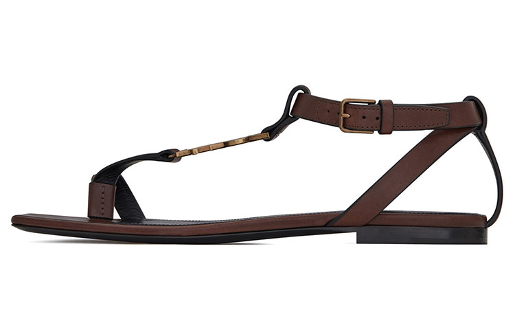 (Women) Saint Laurent Cassandra Sandal 'Dark Chocolate' 632446DWETT6023