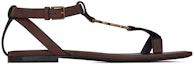 Order (W) Sandal Saint Laurent Cassandra 'Coklat Gelap' 632446DWETT6023
