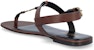 (W) Sandal Saint Laurent Cassandra 'Coklat Gelap' 632446DWETT6023