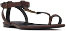 Shop (W) Sandal Saint Laurent Cassandra 'Coklat Gelap' 632446DWETT6023