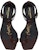 (W) Sandal Saint Laurent Cassandra 'Coklat Gelap' 632446DWETT6023