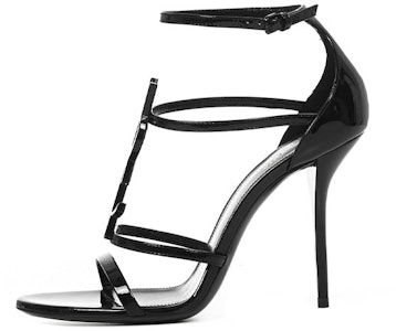 (W) 圣罗兰Cassandra黑色漆皮高跟凉鞋 6301090NPVV1000 Buy (W) 圣罗兰Cassandra黑色漆皮高跟凉鞋 6301090NPVV1000