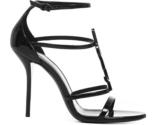 (W) Saint Laurent Cassandra Sandal Heels Kulit Hitam Mengkilap 6301090NPVV1000 Order (W) Saint Laurent Cassandra Sandal Heels Kulit Hitam Mengkilap 6301090NPVV1000