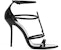 (W) Saint Laurent Cassandra Sandal Heels Kulit Hitam Berkilat 6301090NPVV1000