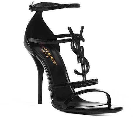 (W) Saint Laurent Cassandra Sandal Heels Kulit Hitam Mengkilap 6301090NPVV1000 Lookbook (W) Saint Laurent Cassandra Sandal Heels Kulit Hitam Mengkilap 6301090NPVV1000