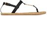 Order (W) Saint Laurent Sandal Cassandra Kulit Hitam 688692DWEDD1000