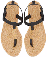 Purchase (W) Sandalias Saint Laurent Cassandra de Cuero Negro 688692DWEDD1000