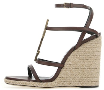 (W) 圣罗兰Cassandra楔形鞋‘棕色’ 5705990MUTT6023 Buy (W) 圣罗兰Cassandra楔形鞋‘棕色’ 5705990MUTT6023