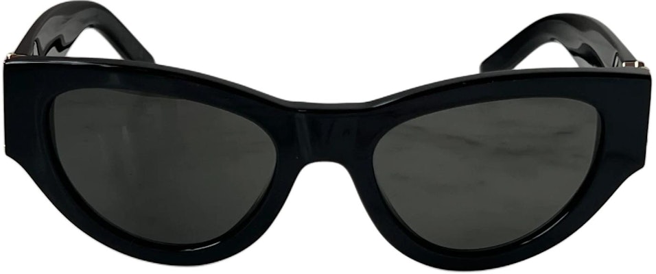 (W) Saint Laurent Kacamata Hitam Cat-Eye Elegan Stylish dengan Logo Frame SLM94001 Lookbook (W) Saint Laurent Kacamata Hitam Cat-Eye Elegan Stylish dengan Logo Frame SLM94001