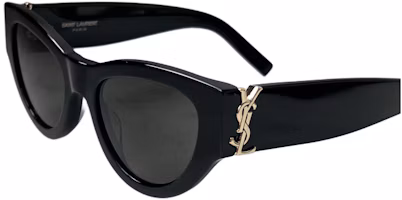 Shop (Women) Saint Laurent Cat-Eye Sunglasses Black Elegant Stylish Logo Frame SLM94001