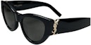 Shop (W) Saint Laurent Kacamata Hitam Cat-Eye Elegan Stylish dengan Logo Frame SLM94001