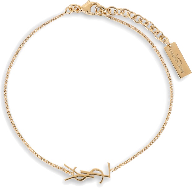 women-saint-laurent-charm-brass-gold-bracelet-for-women-635533-y1500-8030