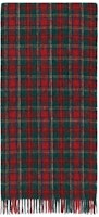 (Women) SAINT LAURENT Checkered Knit Scarf for Women - Red 7690343YO653174 (Women) SAINT LAURENT Checkered Knit Scarf for Women - Red 7690343YO653174
