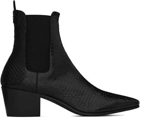 (W) Saint Laurent Chelsea Enkellaars ''Zwarte Elastische Zijpanelen'' 669165L4J001000 Order (W) Saint Laurent Chelsea Enkellaars ''Zwarte Elastische Zijpanelen'' 669165L4J001000